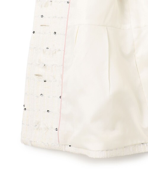 TOCCA（トッカ）の「FLOWER HIDE AND SEEK ジレ（ノーカラージャケット・レディース・アイボリー系/ブラック系・4/0）」の19枚目の写真