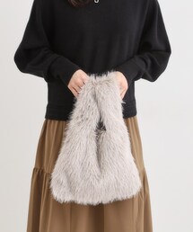 SHOO・LA・RUE | ラメ入りファートートバッグ(トートバッグ)