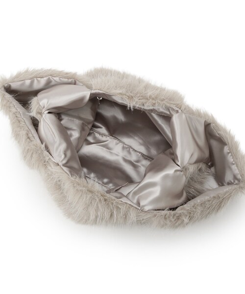 SHOO・LA・RUE（シューラルー）の「ラメ入りファートートバッグ（トートバッグ・レディース・アイボリー/グレー/ベージュ・00）」の16枚目の写真