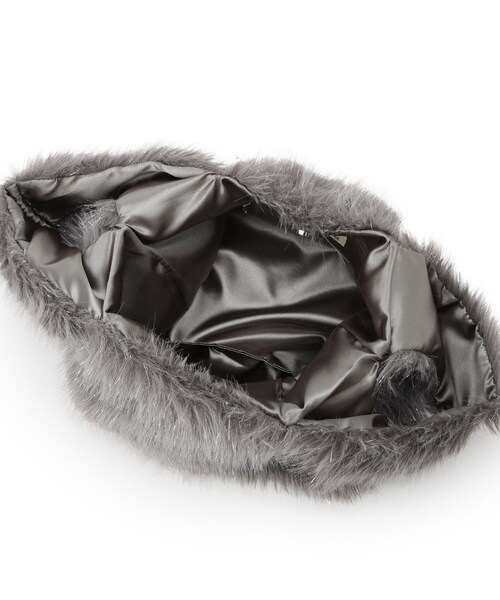 SHOO・LA・RUE（シューラルー）の「ラメ入りファートートバッグ（トートバッグ・レディース・アイボリー/グレー/ベージュ・00）」の18枚目の写真