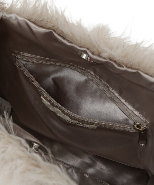 SHOO・LA・RUE（シューラルー）の「ラメ入りファートートバッグ（トートバッグ・レディース・アイボリー/グレー/ベージュ・00）」の20枚目の写真