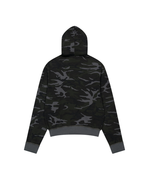 AAKAM(アーカム)の「Camouflage Waffle Zip-Up Hoodie (Black)(パーカー・レディース・その他・1/2)」の12枚目の写真