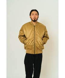 dolce&gabbanaゴールド サテン MA-1 フライトジャケット 薄手 メンズのMA-1（ゴールド/金色系）ファッション通販 - ZOZOTOWN