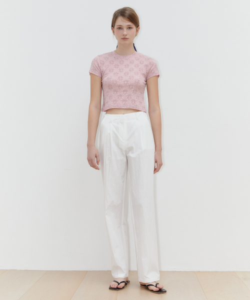 SINOON(シヌーン)の「CN STANDARD PANTS (WHITE)(その他パンツ・レディース・ホワイト・SMALL/MEDIUM)」の2枚目の写真