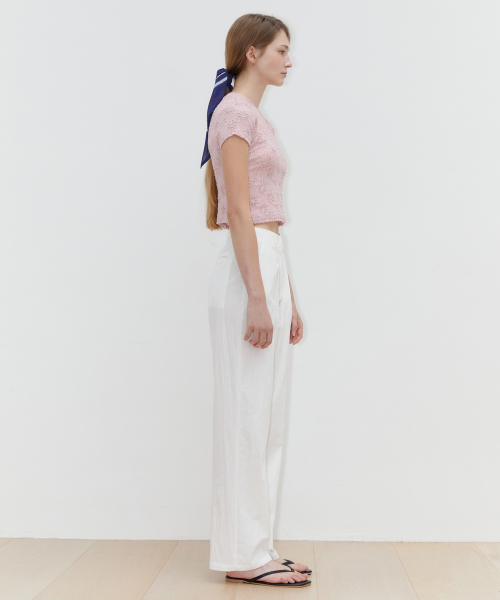 SINOON(シヌーン)の「CN STANDARD PANTS (WHITE)(その他パンツ・レディース・ホワイト・SMALL/MEDIUM)」の3枚目の写真
