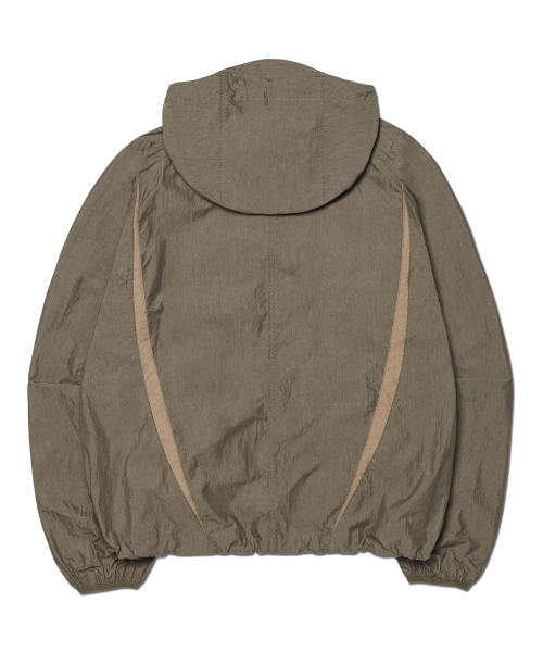 NOMANUAL（NOMANUAL）の「LIGHT SHIELD JACKET - WASHED KHAKI（ナイロンジャケット・レディース・その他・SMALL/MEDIUM/LARGE）」の2枚目の写真