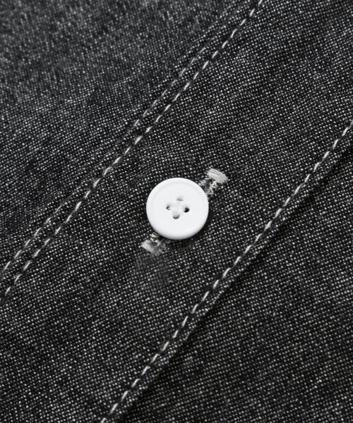 TRILLION(トリリオン)の「ストーンウォッシングオーバーフィットデニム半袖シャツ(DEEP GRAY)(シャツ/ブラウス・レディース・その他・MEDIUM/LARGE/X-LARGE)」の15枚目の写真