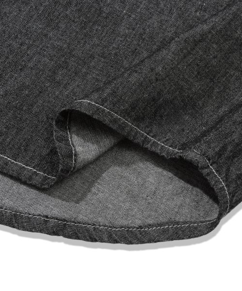 TRILLION(トリリオン)の「ストーンウォッシングオーバーフィットデニム半袖シャツ(DEEP GRAY)(シャツ/ブラウス・レディース・その他・MEDIUM/LARGE/X-LARGE)」の17枚目の写真