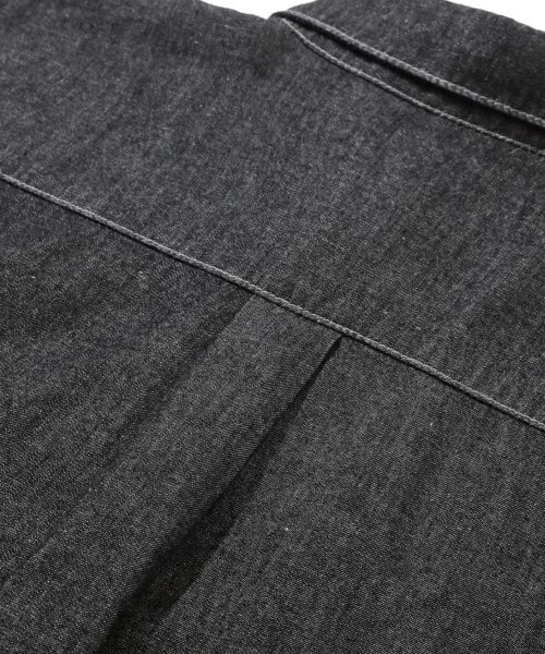 TRILLION(トリリオン)の「ストーンウォッシングオーバーフィットデニム半袖シャツ(DEEP GRAY)(シャツ/ブラウス・レディース・その他・MEDIUM/LARGE/X-LARGE)」の18枚目の写真