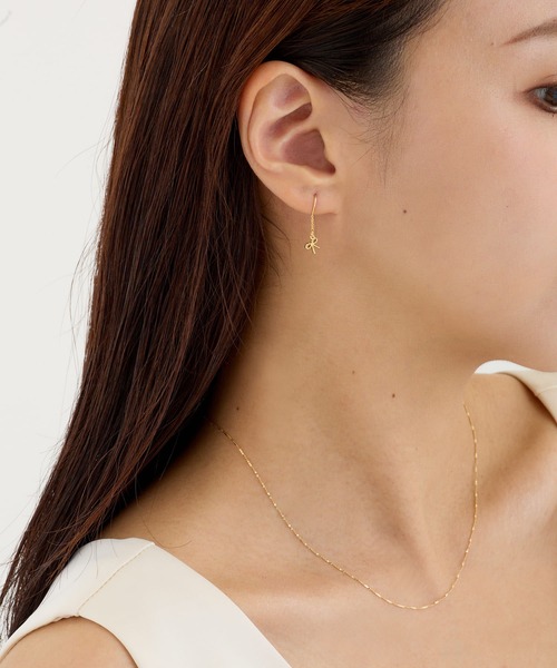 CALIN STANDARD(カリンスタンダード)の「◆金属アレルギー対応◆◆made in japan◆リボン フックピアス(ピアス(両耳用)・レディース・ゴールド/ピンクゴールド/シルバー・FREE)」の9枚目の写真