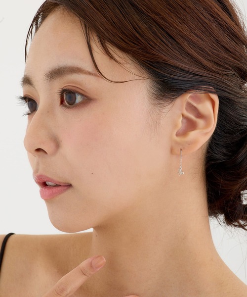 CALIN STANDARD(カリンスタンダード)の「◆金属アレルギー対応◆◆made in japan◆リボン フックピアス(ピアス(両耳用)・レディース・ゴールド/ピンクゴールド/シルバー・FREE)」の6枚目の写真