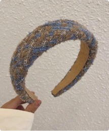 I.O.E（アイオイ）の「シャイニーツイードカチューシャ（カチューシャ）」