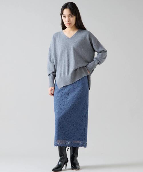 Tiara（ティアラ）の「Iラインレースタイトスカート（スカート・レディース・アイボリー/ピンク/ブルー・3/2）」の17枚目の写真