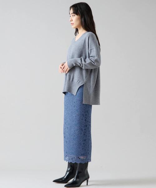 Tiara（ティアラ）の「Iラインレースタイトスカート（スカート・レディース・アイボリー/ピンク/ブルー・3/2）」の18枚目の写真