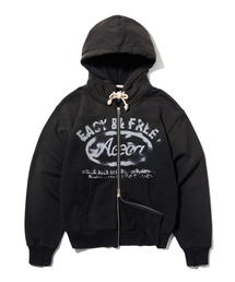 AECA（エイカ）の「AECA BLURRED ZIP UP-WASHED BLACK（パーカー）」