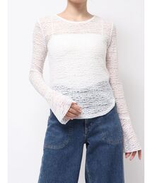 TONAL | カットレースフレアスリーブプルオーバー(Tシャツ/カットソー)