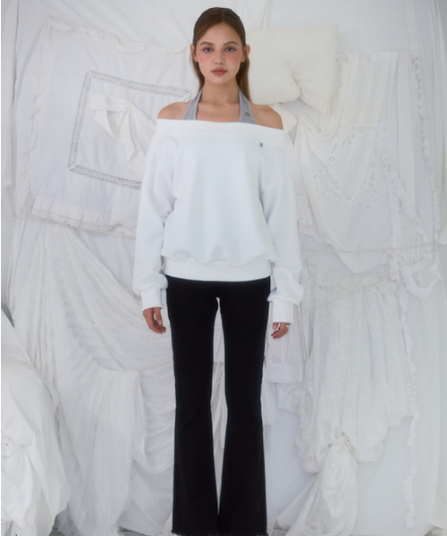 ROSEFRANTZ（ロゼフランツ）の「Off Shoulder Sweatshirt [Ivory]（スウェット・レディース・アイボリー・OS）」の2枚目の写真