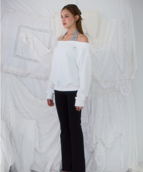 ROSEFRANTZ（ロゼフランツ）の「Off Shoulder Sweatshirt [Ivory]（スウェット・レディース・アイボリー・OS）」の3枚目の写真