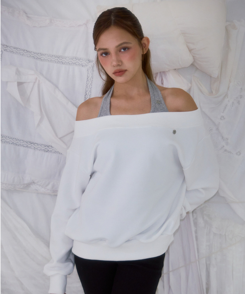 ROSEFRANTZ（ロゼフランツ）の「Off Shoulder Sweatshirt [Ivory]（スウェット・レディース・アイボリー・OS）」の5枚目の写真