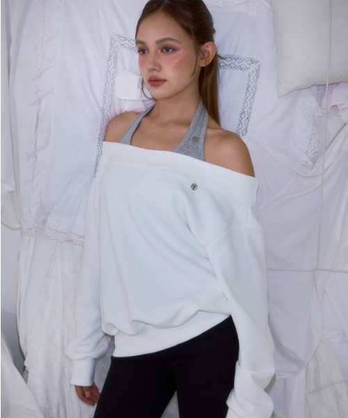 ROSEFRANTZ（ロゼフランツ）の「Off Shoulder Sweatshirt [Ivory]（スウェット・レディース・アイボリー・OS）」の6枚目の写真