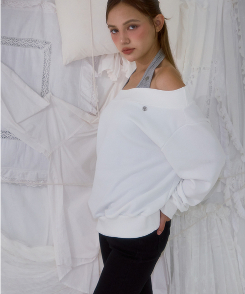 ROSEFRANTZ（ロゼフランツ）の「Off Shoulder Sweatshirt [Ivory]（スウェット・レディース・アイボリー・OS）」の8枚目の写真
