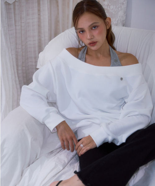ROSEFRANTZ（ロゼフランツ）の「Off Shoulder Sweatshirt [Ivory]（スウェット・レディース・アイボリー・OS）」の10枚目の写真