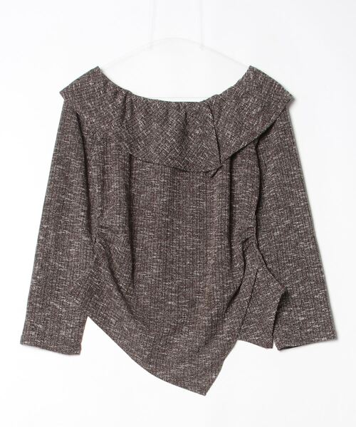FUNdaysion(ファンデイション)の「2wayオフショルダートップス(Tシャツ/カットソー・レディース・ブラック/モカ・M)」の20枚目の写真