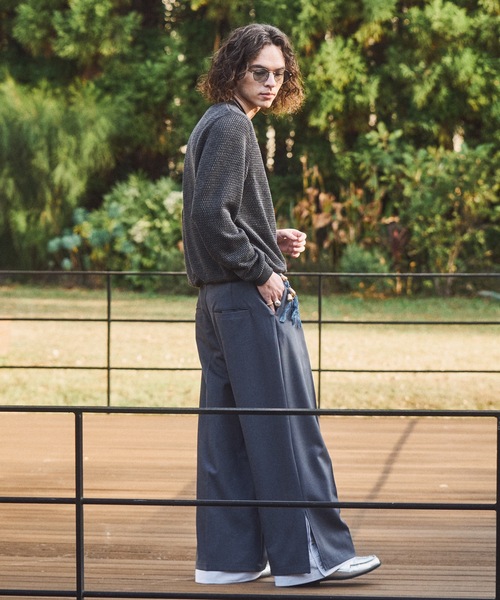 CASPER JOHN（キャスパージョン）の「Cuffs layered slacks/カフスレイヤードスラックス（スラックス・メンズ・グレー/ブラック/ネイビー・LARGE/MEDIUM/SMALL/X-SMALL）」の14枚目の写真