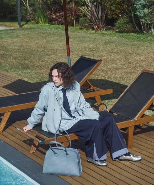 CASPER JOHN（キャスパージョン）の「Cuffs layered slacks/カフスレイヤードスラックス（スラックス・メンズ・グレー/ブラック/ネイビー・LARGE/MEDIUM/SMALL/X-SMALL）」の19枚目の写真