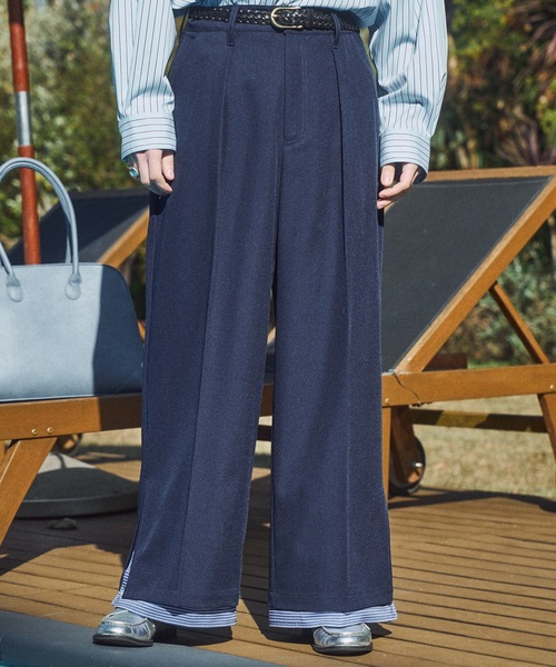 CASPER JOHN（キャスパージョン）の「Cuffs layered slacks/カフスレイヤードスラックス（スラックス・メンズ・グレー/ブラック/ネイビー・LARGE/MEDIUM/SMALL/X-SMALL）」の15枚目の写真