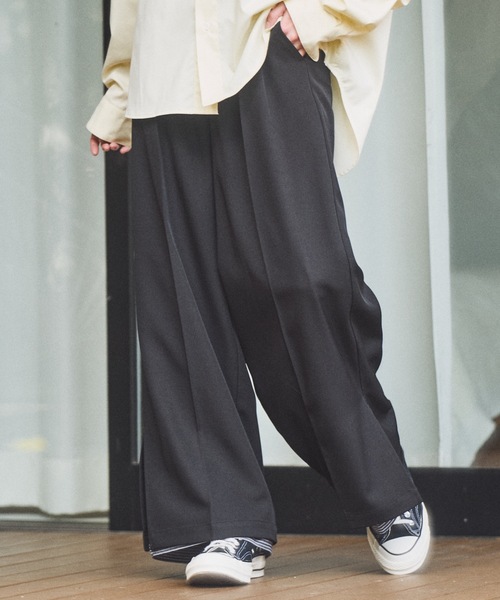CASPER JOHN（キャスパージョン）の「Cuffs layered slacks/カフスレイヤードスラックス（スラックス・メンズ・グレー/ブラック/ネイビー・LARGE/MEDIUM/SMALL/X-SMALL）」の7枚目の写真