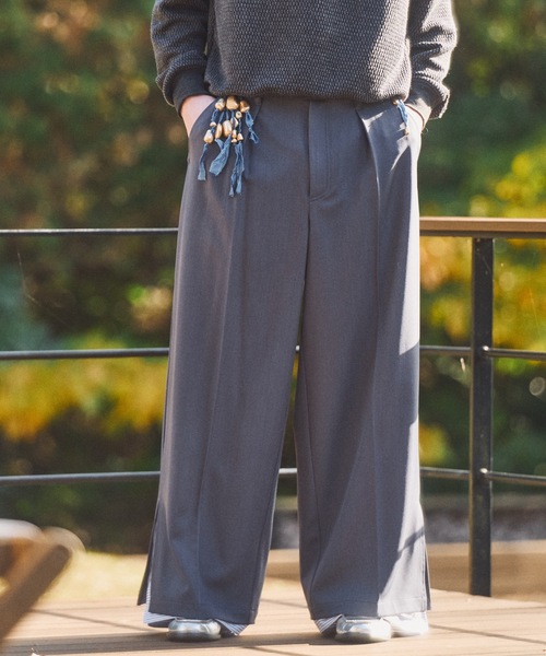 CASPER JOHN（キャスパージョン）の「Cuffs layered slacks/カフスレイヤードスラックス（スラックス・メンズ・グレー/ブラック/ネイビー・LARGE/MEDIUM/SMALL/X-SMALL）」の10枚目の写真