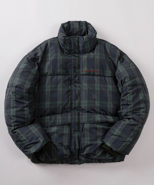 mihns closet(ミンズクローゼット)の「【76】【mihns closet/ミンズクローゼット】 スタンドネック ボリューム ユーティリティポケット ブルゾン/パデットブルゾン/無地/チェック/ワンポイントロゴ(ダウンジャケット/コート・メンズ・ブラック/ブラック系その他/ダークグリーン・M/L/XL)」の3枚目の写真