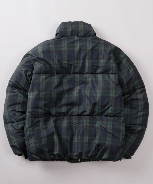mihns closet(ミンズクローゼット)の「【76】【mihns closet/ミンズクローゼット】 スタンドネック ボリューム ユーティリティポケット ブルゾン/パデットブルゾン/無地/チェック/ワンポイントロゴ(ダウンジャケット/コート・メンズ・ブラック/ブラック系その他/ダークグリーン・M/L/XL)」の4枚目の写真