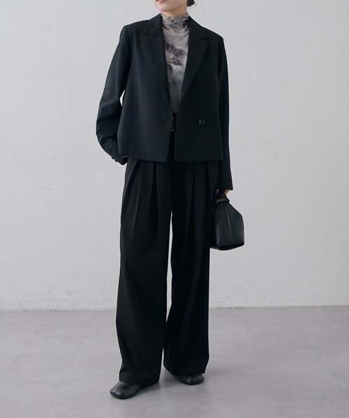 Lui's（ルイス）の「袖ギャザーマーブルシアートップス（Tシャツ/カットソー・レディース・ブラック/ブラウン・FREE）」の21枚目の写真