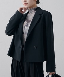 Lui's | 袖ギャザーマーブルシアートップス(Tシャツ/カットソー)