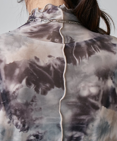 Lui's（ルイス）の「袖ギャザーマーブルシアートップス（Tシャツ/カットソー・レディース・ブラック/ブラウン・FREE）」の12枚目の写真