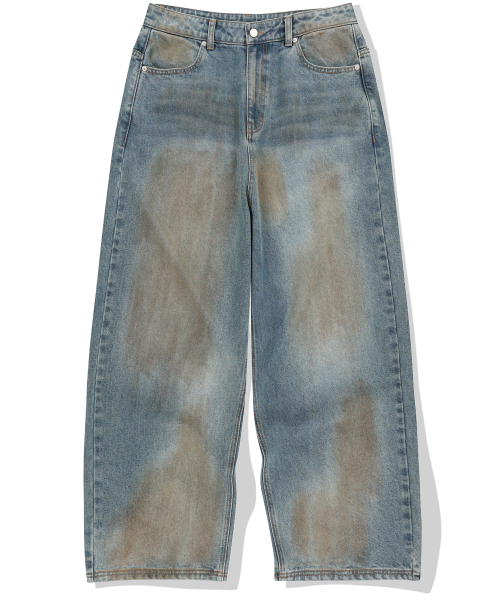NOT4NERD（ノットフォーナード）の「Mud Washed Regular Fit Denim Pants - Deep Blue（デニムパンツ・レディース・その他・X-LARGE/SMALL/MEDIUM/LARGE）」の2枚目の写真