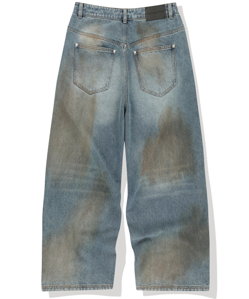 NOT4NERD（ノットフォーナード）の「Mud Washed Regular Fit Denim Pants - Deep Blue（デニムパンツ・レディース・その他・X-LARGE/SMALL/MEDIUM/LARGE）」の3枚目の写真