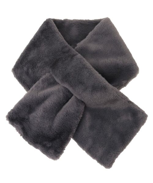 Green　Parks（グリーンパークス）の「フェイクファーティペット（マフラー・レディース・ベージュ/チャコールグレー/アイボリー・FREE）」の9枚目の写真