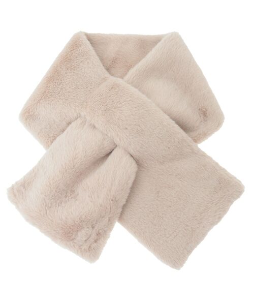 Green　Parks（グリーンパークス）の「フェイクファーティペット（マフラー・レディース・ベージュ/チャコールグレー/アイボリー・FREE）」の10枚目の写真