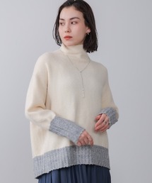 Bou Jeloud | ＭＩＸ配色ストレッチニットプルオーバー(ニット/セーター)