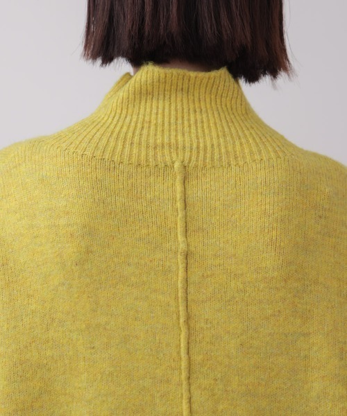 Bou Jeloud（ブージュルード）の「ＭＩＸ配色ストレッチニットプルオーバー（ニット/セーター・レディース・チャコールグレー/オフホワイト/イエロー・FREE）」の9枚目の写真