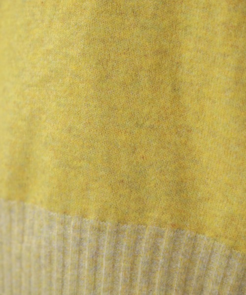 Bou Jeloud（ブージュルード）の「ＭＩＸ配色ストレッチニットプルオーバー（ニット/セーター・レディース・チャコールグレー/オフホワイト/イエロー・FREE）」の11枚目の写真