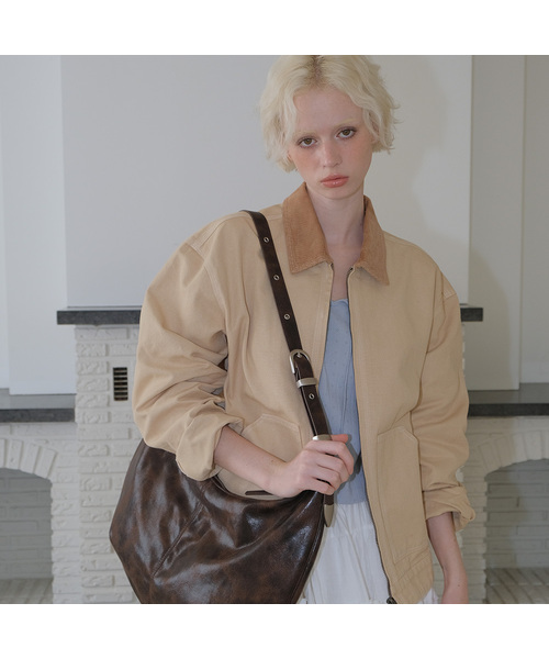 C WASHED WORK JACKET_BEIGE