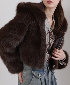 セール】リサイクル リラックスフィット フェイクファージャケット