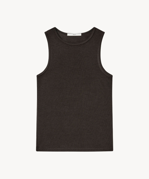 LADY VOLUME(レディーボリューム)の「レアリブドタンクトップ (ブラウン)(Tシャツ/カットソー・レディース・その他・SMALL/MEDIUM)」の2枚目の写真