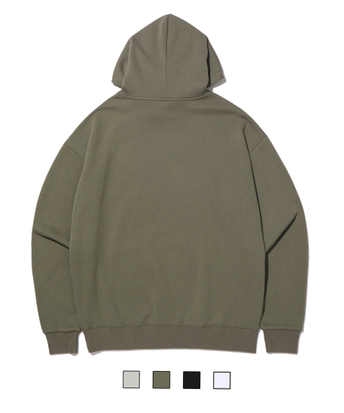 DOUBLE JD（ダブルジェイディー）の「Point Label Hoodie (Khaki)（パーカー・メンズ・その他・MEDIUM/LARGE）」の2枚目の写真