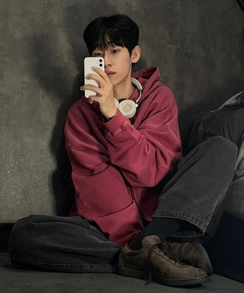 NOT4NERD(ノットフォーナード)の「4 Cross Symbol Pigment Hood Zip Up - Red(パーカー・レディース・その他・MEDIUM/LARGE/X-LARGE)」の3枚目の写真