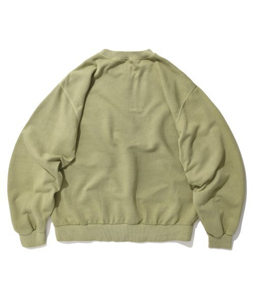 suade（スエード）の「WASHED LOGO CREWNECK [PIGMENT KHAKI]（スウェット・レディース・その他・MEDIUM/X-LARGE/LARGE）」の2枚目の写真